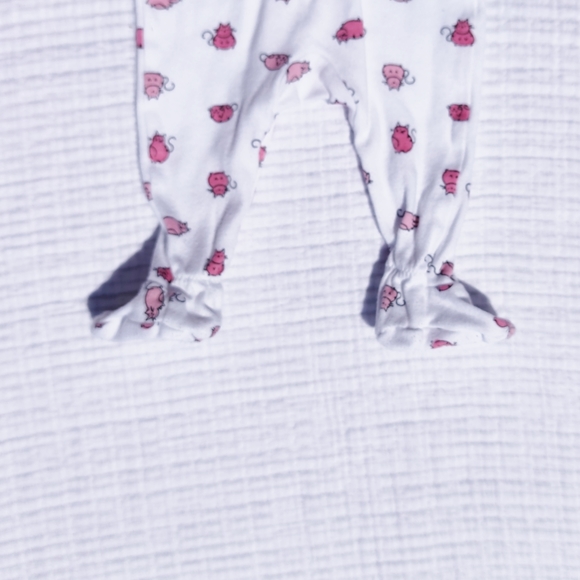 JOE FRESH Snug Pink Cat Onesie Pyjama - Picture 3 of 3